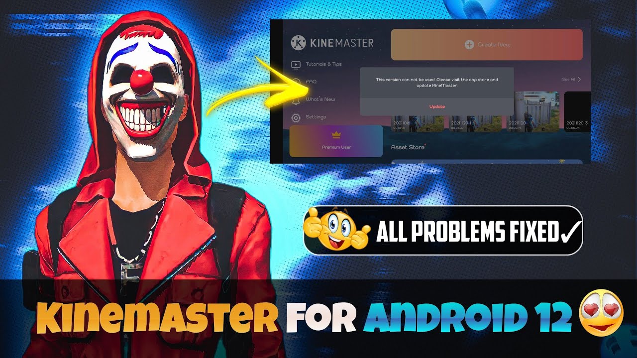 Kinemaster For Android 12|| Kinemaster Not Working||Kinemaster Autoback Problem Solved| 