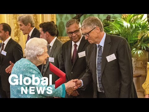 Queen Elizabeth holds reception for business leaders at Windsor Castle