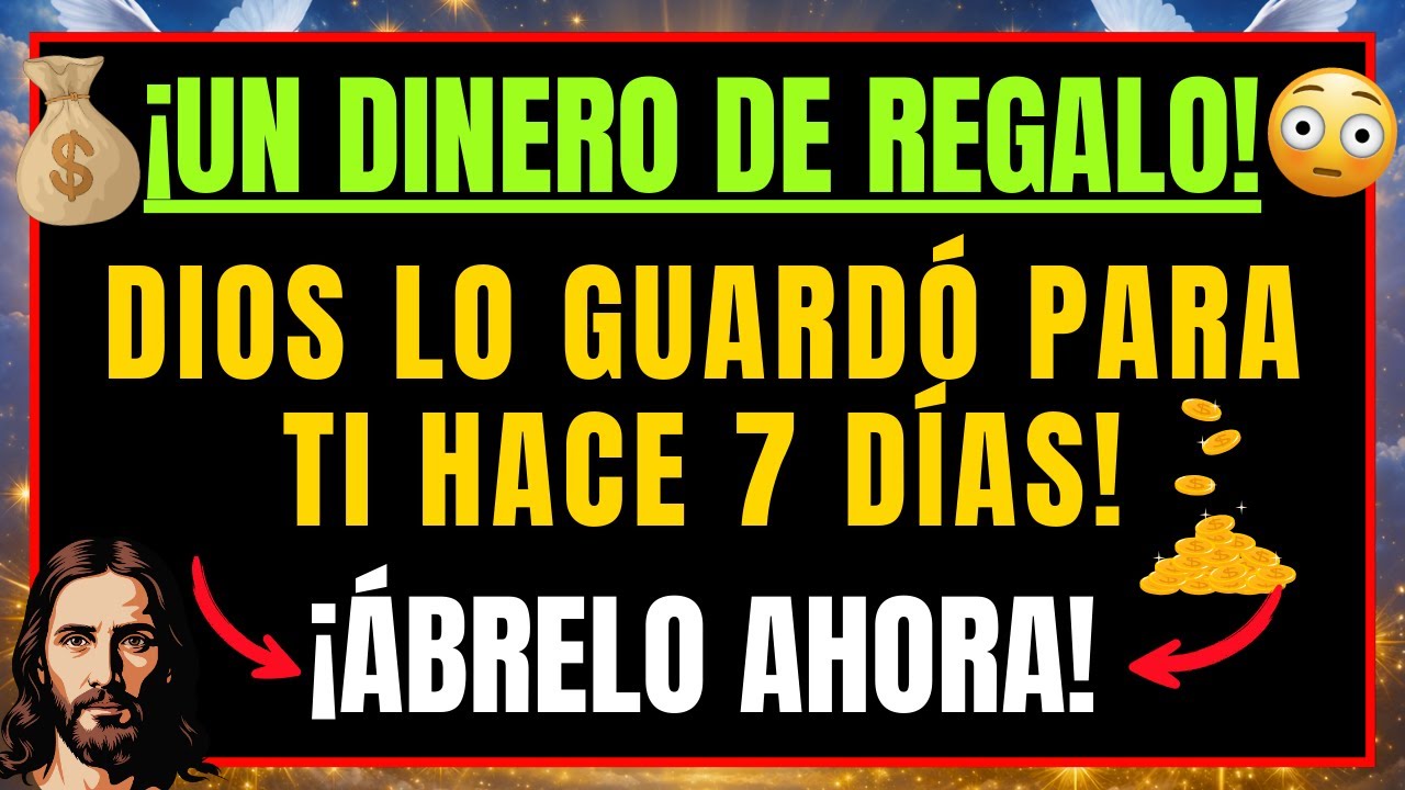 ¡URGENTE! DIOS REVELA: ESTÁS PERDIENDO UN DINERO DE REGALO DESTINADO A TU NOMBRE, ÁBRELO EN 1 MINUTO