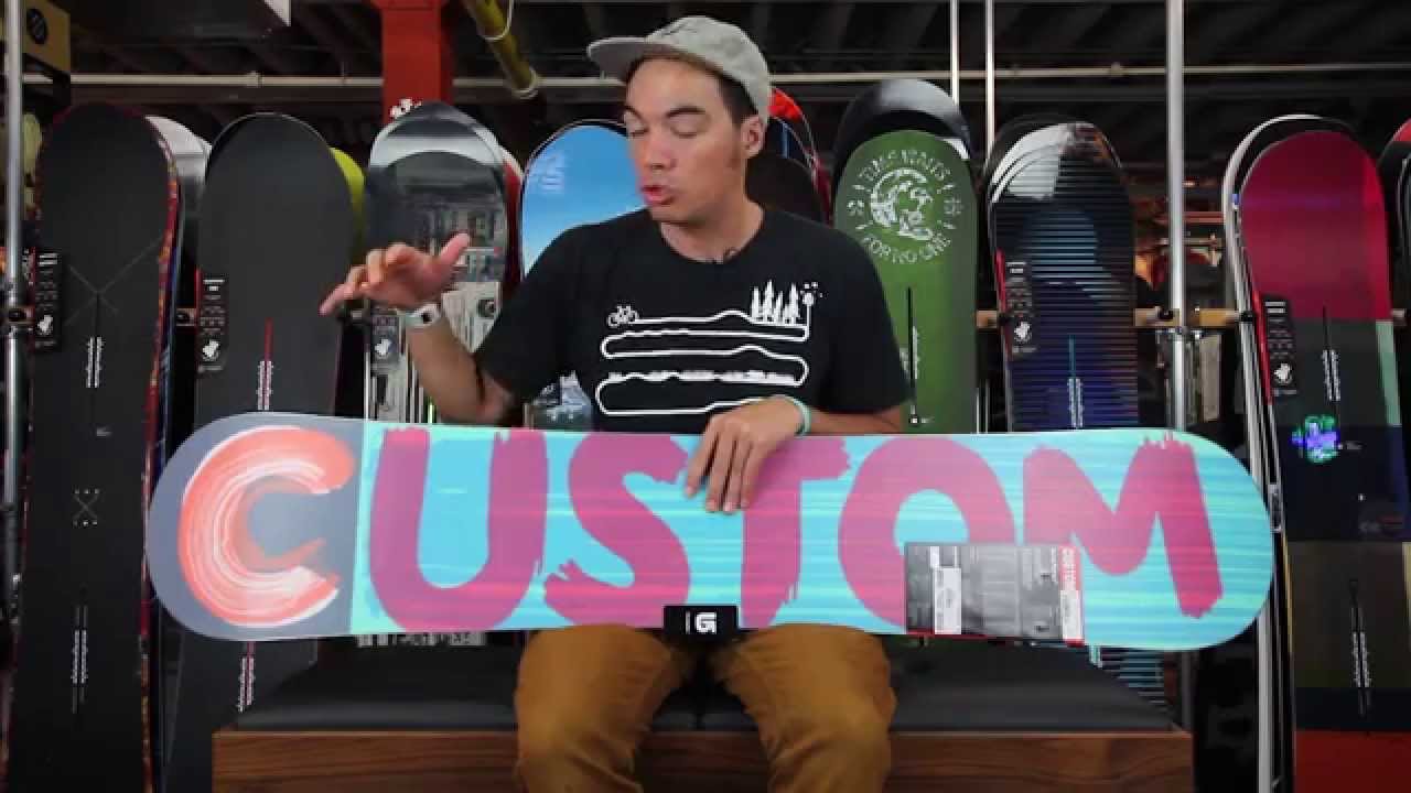 Burton 2015 Custom Snowboard Review - Tactics.com - YouTube
