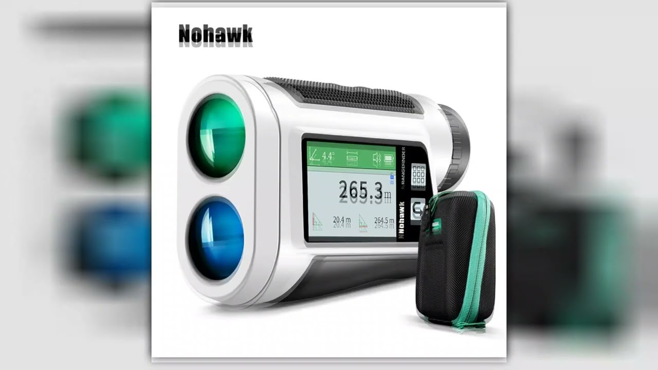 NOHAWK Multifunction Golf Rangefinder Side Screen Display And Voice Announcement Flag Lock Vibratio
