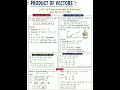 Product of Vectors #mathematics