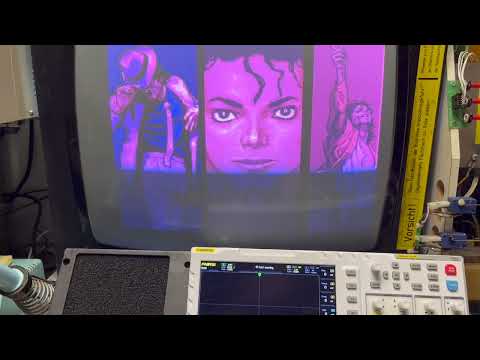 Michael Jackson Moonwalker Arcade PCB, Reparatur. Video 25