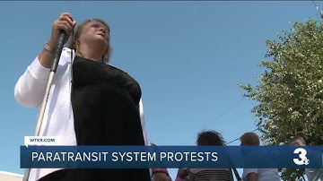 Paratransit system protests
