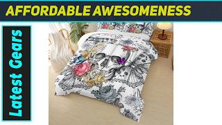 Gothic Skull Comforter Set: Spooky Style Meets Cozy Comfort!