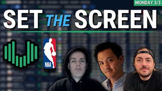 Set The Screen - NBA Player Projections and Props 3/3/25