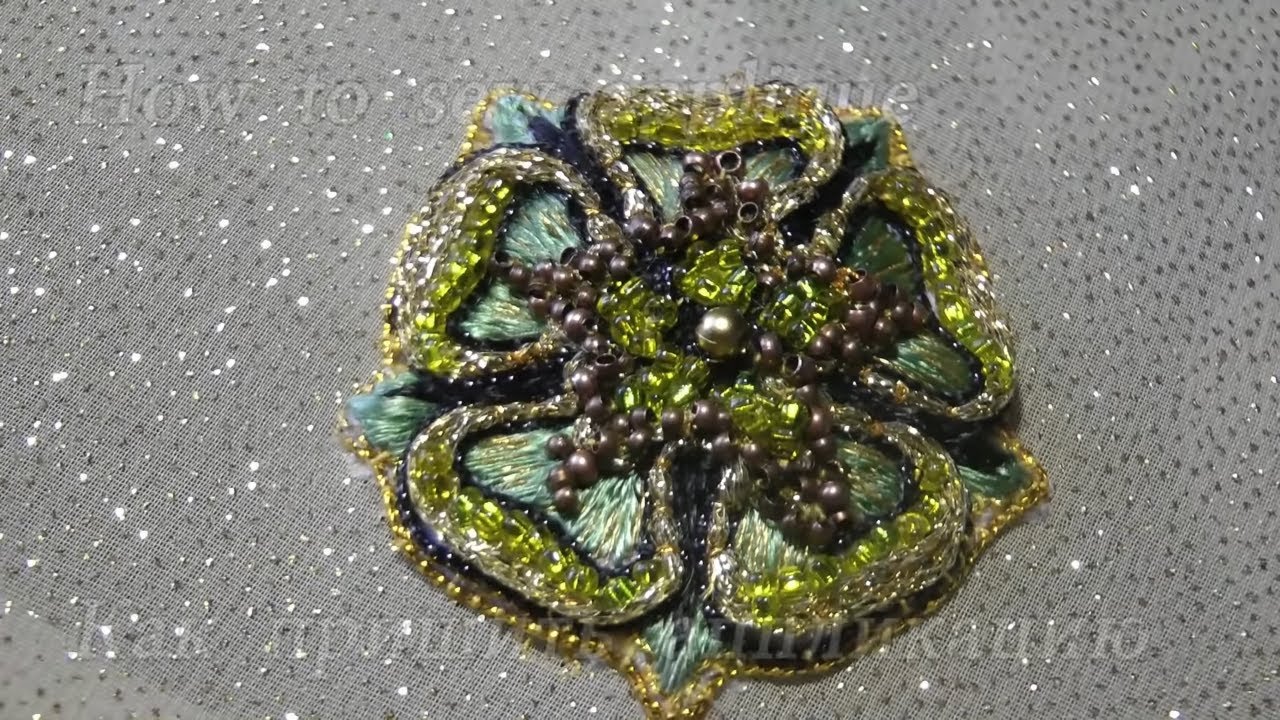 Hand Embroidery: How to sew appliques / Как вышить аппликацию