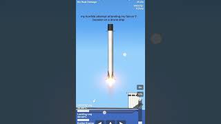 i suck at landing man😭 #spaceflightsimulator #space #spacex #spacexfalcon9 #fyp #shorts