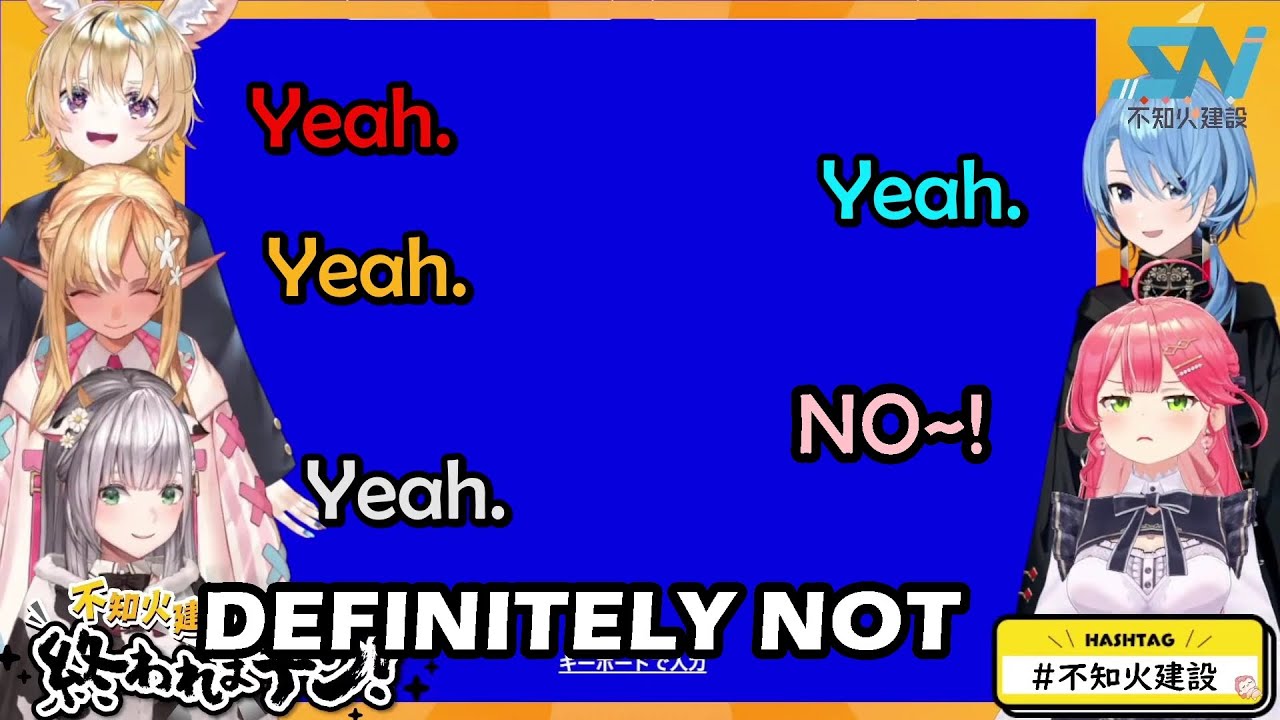 Noel, Flare, Polka, and Suisei Tell Miko To Accept Her Fate Only For Today 【Hololive English Sub】