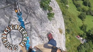 Vía Ferrata de Socueva k4, K5 valles de Ason (Cantabria) Agosto 2023