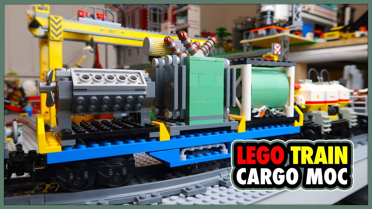omfavne Aggressiv lidelse Custom LEGO City Train Cargo Container MOCs - YouTube