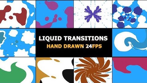 2D FX Liquid Transitions DaVinci Resolve Templates