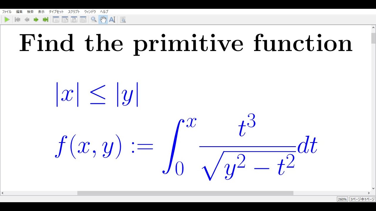 calculation exercise 214 Find the primitive function - YouTube