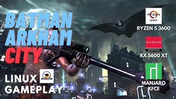 Linux Benchmark - Batman Arkham City 1080p All Settings - RX 5600XT | Ryzen 5 3600 | Manjaro Xfce