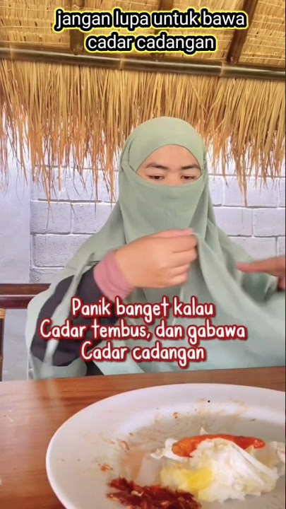 forgot to bring a spare veil, the twists and turns of eating with a veil. sister wearing a veil