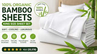 Pure Bamboo King Sheets Review | Luxury Cooling Bamboo Bed Sheets for Better Sleep 🌿✨ screenshot 5