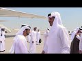 سمو الأمير يتقدم مستقبلي رئيس الإمارات