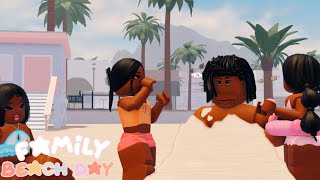 FAMILY SUMMER BEACH DAY! *SUNBURNT?!!!* | BERRY AVENUE ROLEPLAY! *Roblox Roleplay*