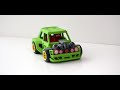 VW GOLF MK1 Twin Turbo in Cartoon Style - 3d print