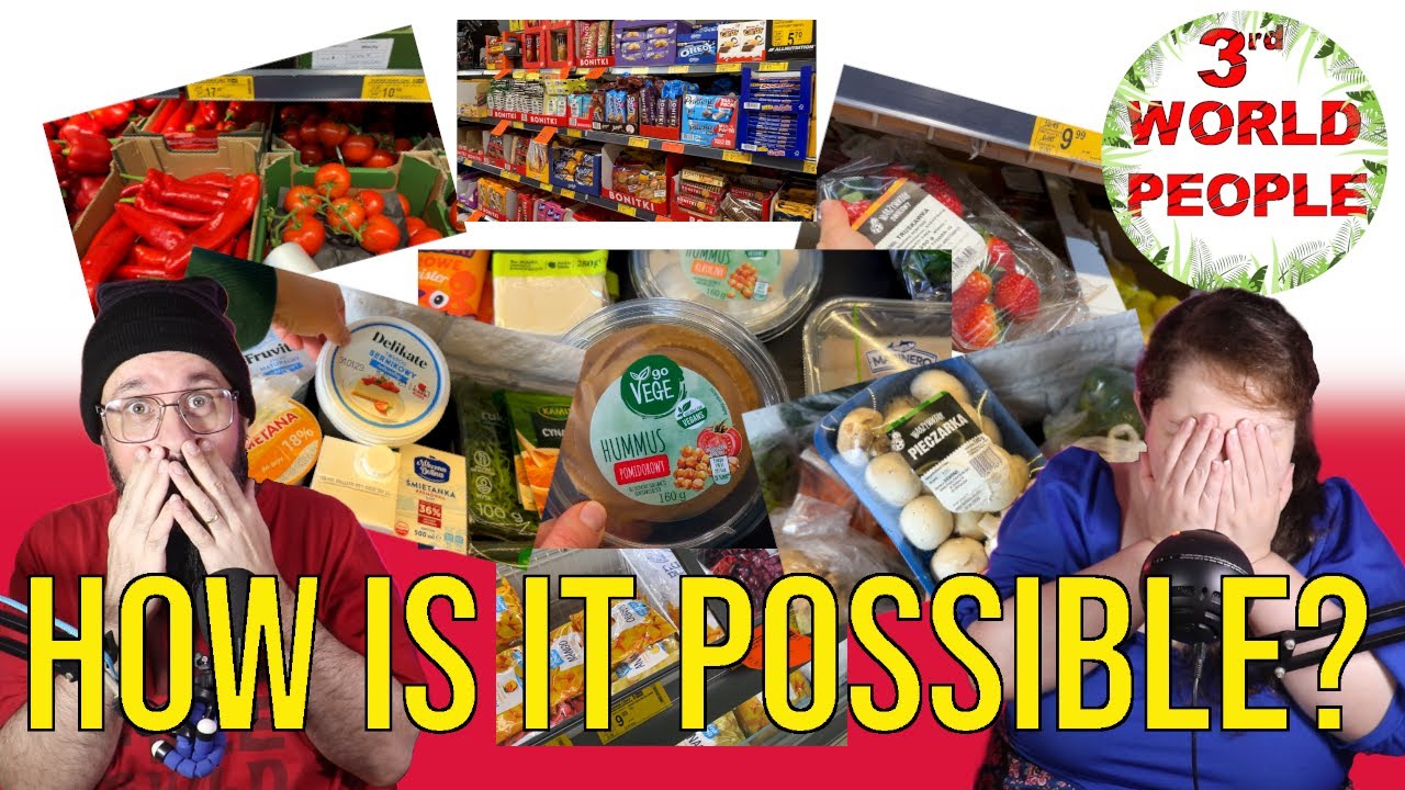 3rd WORLD PEOPLE DISCOVER A POLISH SUPERMARKET IN WARSAW | POLAND REACTION