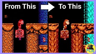 Fan turns NES TOKI into ARCADE TOKI - Side by Side comparison