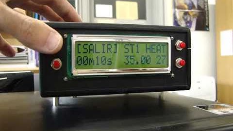 Reflow Oven temperature control menu system