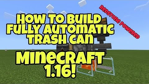 Minecraft Redstone TrashCan - Item Disposal For 1.16+ [J Builds]