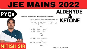 The final product ’A’ in the following reaction sequence  | 26th June  ,2022 | JEE Mains||