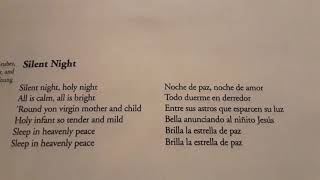 Silent night in English and Spanish