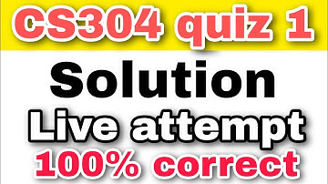 cs304 quiz 1 solution 2023 | cs304 quiz1 2023 | vu