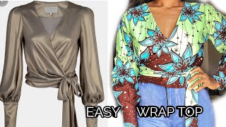 How To Sew A Wrap Top / Beginners Friendly