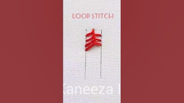 how to do a loop stitch #handembroidery #bordado #shorts