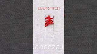 how to do a loop stitch #handembroidery #bordado #shorts