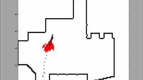 Autonomous robot finding way from a dead end (program window)