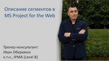 Описание сегментов в MS Project for the Web
