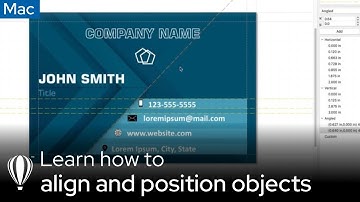 How to Align and Position Objects with the Enhanced Guidelines Inspector | CorelDRAW for Mac