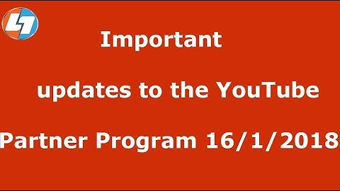 Latest Update from Youtube on 16th January 2018