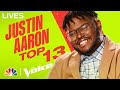 Justin Aaron Performs Tasha Cobbs Leonard S Break Every Chain NBC S The Voice Top 13 2022 mp3