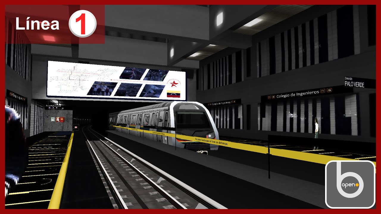 Cab Ride Metro de Caracas Línea 1 | OpenBVE Metro de Caracas