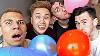 The Impossible Balloon Challenge (TRY AND POP USING OVEN MITTS)