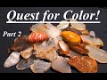 The Quest for Color! Part 2: Polished Slabs and SLABBING More AGATES!