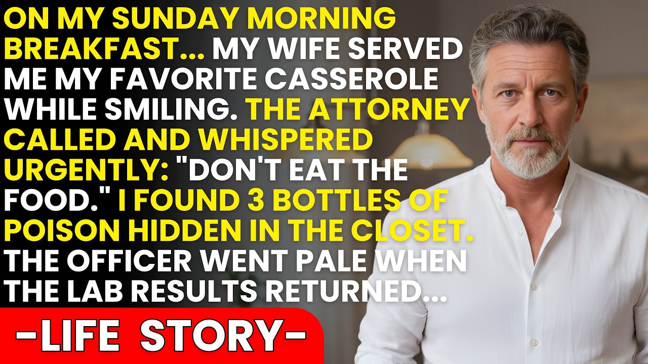 My Lawyer Called on a Sunday Don't Eat the Food Your Wife Cooked. Bring it to the Lab.