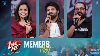 Love Me Memers Meet  Ashish | Vaishnavi | Arun | MM Keeravaani | Dil Raju| May 25th 2024