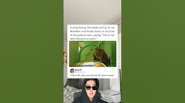 During filming, The Hobbit (2012), Sir Ian McKellen once broke down on set from all the green screen