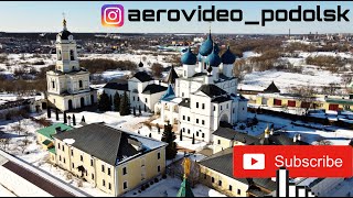 #храм #аэровидео #серпухов #dji Высоцкий мужской монастырь Серпухов воздух видео божий мать