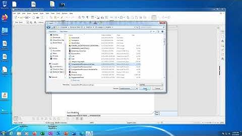 Opening a document in LibreOffice