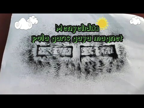 Menyelidiki pola garis gaya magnet