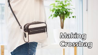 78 [Leather Craft] Making crossbag / 크로스백 만들기 / Free Pattern