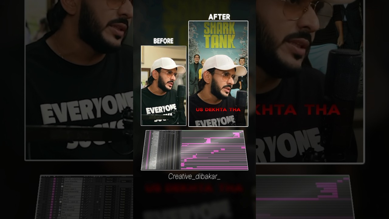 Editing Normal Podcast Into Engaging Reels 🔥 #shorts #aftereffects #edit #podcast