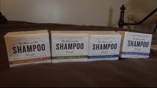 I Don't Use Liquid Shampoo Anymore! J.R. Liggett's Shampoo Bar Review!
